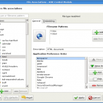 kcmshell4 dialog to configure file-type-application-mappings