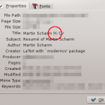 moderncv produces ugly title